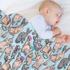Sphynx Cat Pattern Durable Throw Blanket