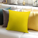 VERY VIVID YELLOW - THE VERY VIVID RANGE- 100 SHADES OF YELLOW ON OZCUSHIONS Soft Style Accent Throw Pillow