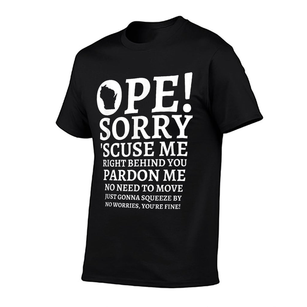 Funny Midwestern Wisconsin Native Ope Friendly State  Slim-fit Cut T-Shirt