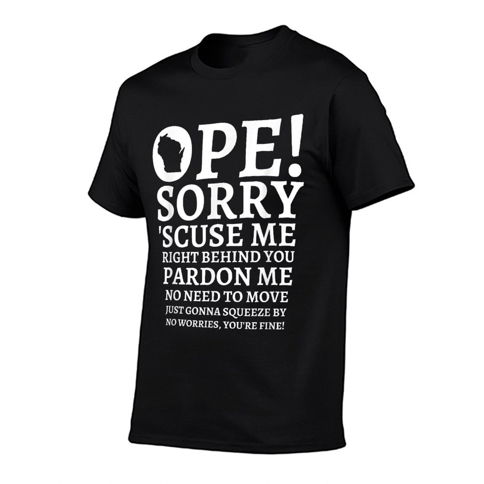 Funny Midwestern Wisconsin Native Ope Friendly State  Slim-fit Cut T-Shirt
