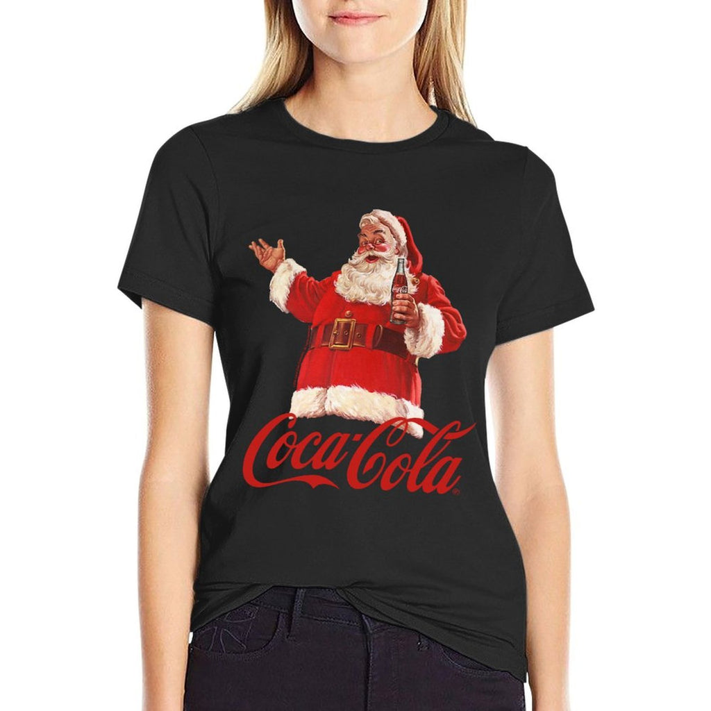 Coca Cola Christmas Santa Bottle Sweatshirt  Tagless Design T-Shirt