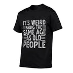 Funny Ts for Men Women Sarcastic Novelty Graphic  Ribbed Collar T-Shirt