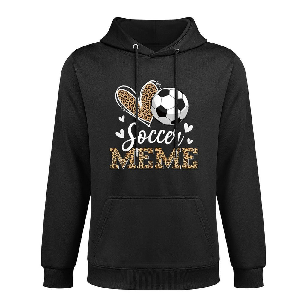 Funny Soccer Meme Leopard Meme Soccer Player Versatile Streetwear Hoodie