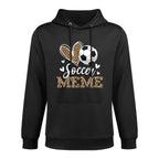 Funny Soccer Meme Leopard Meme Soccer Player Versatile Streetwear Hoodie