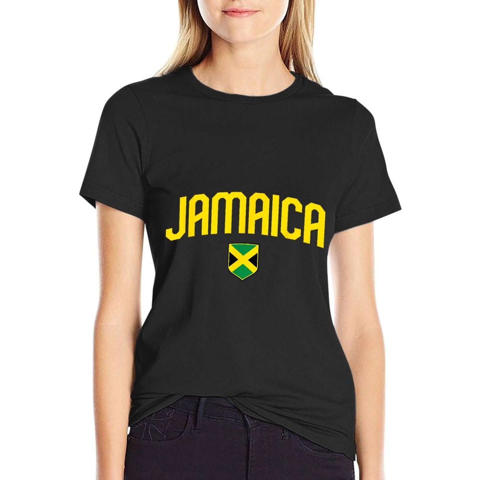 Jamaica Jamaican Vintage Athletic Throwback Souvenir  Tagless Design T-Shirt