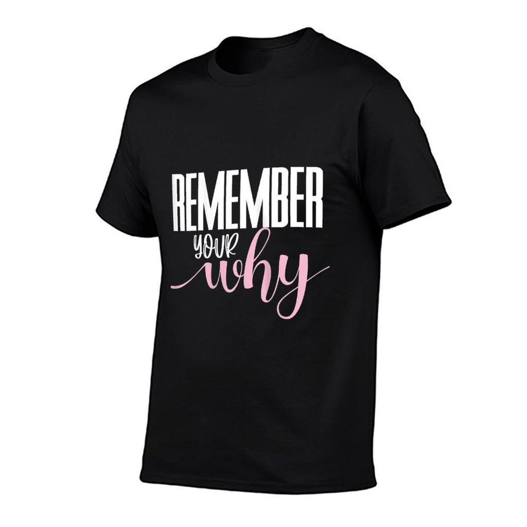 Womens Remember Your Why Gym Motivation Fitness Inspirational  Tagless Design T-Shirt