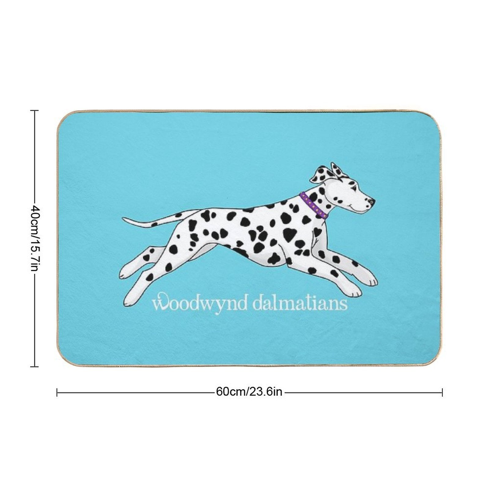 Woodwynd Dalmatians  Anti-Trip Bath Mat