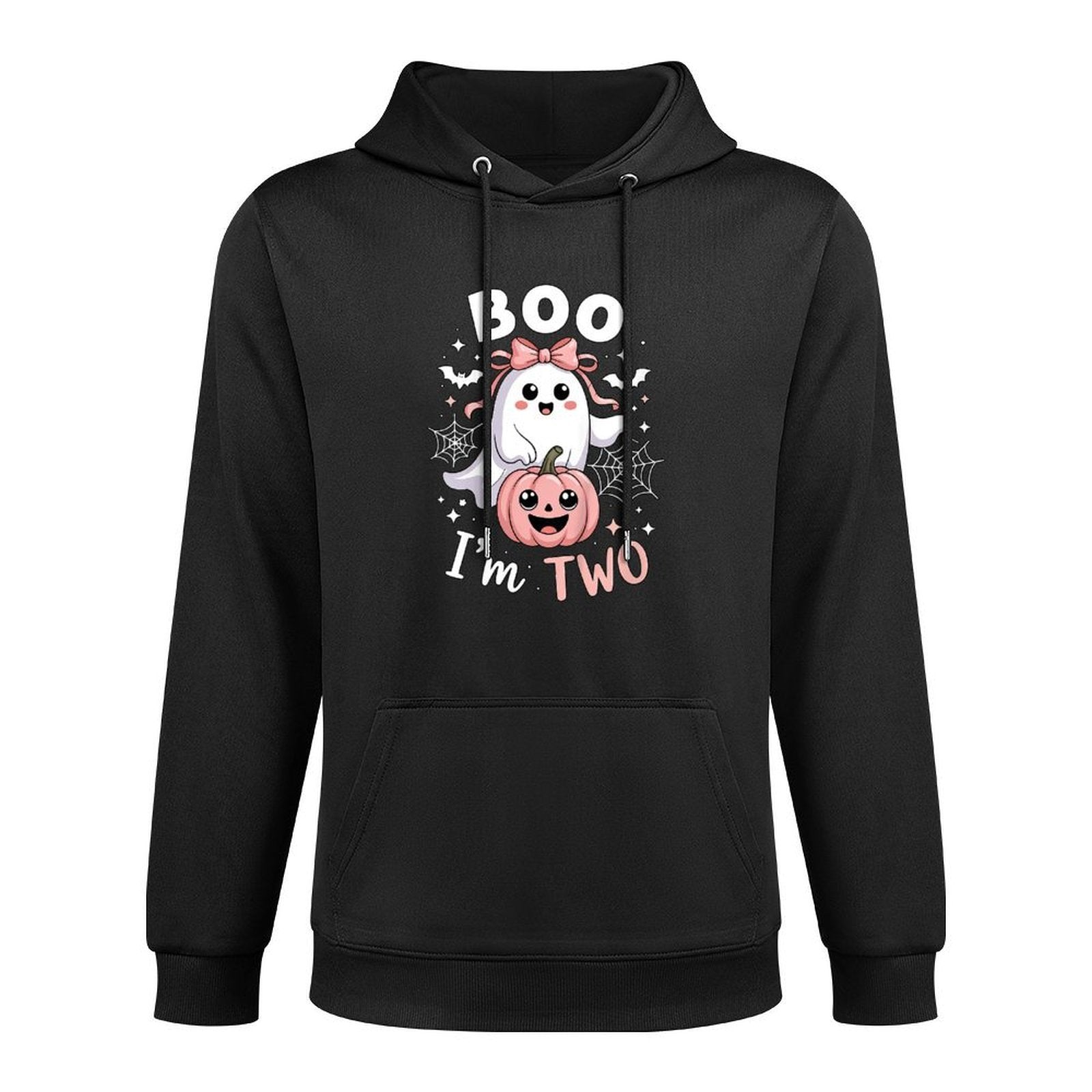 Ghost Boo Im Two Years 2nd Birthday Toddler Halloween Party Layering Staple Hoodie