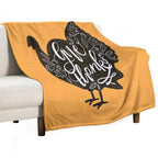 Give Thanks Turkey Lightweight Throw Blanket