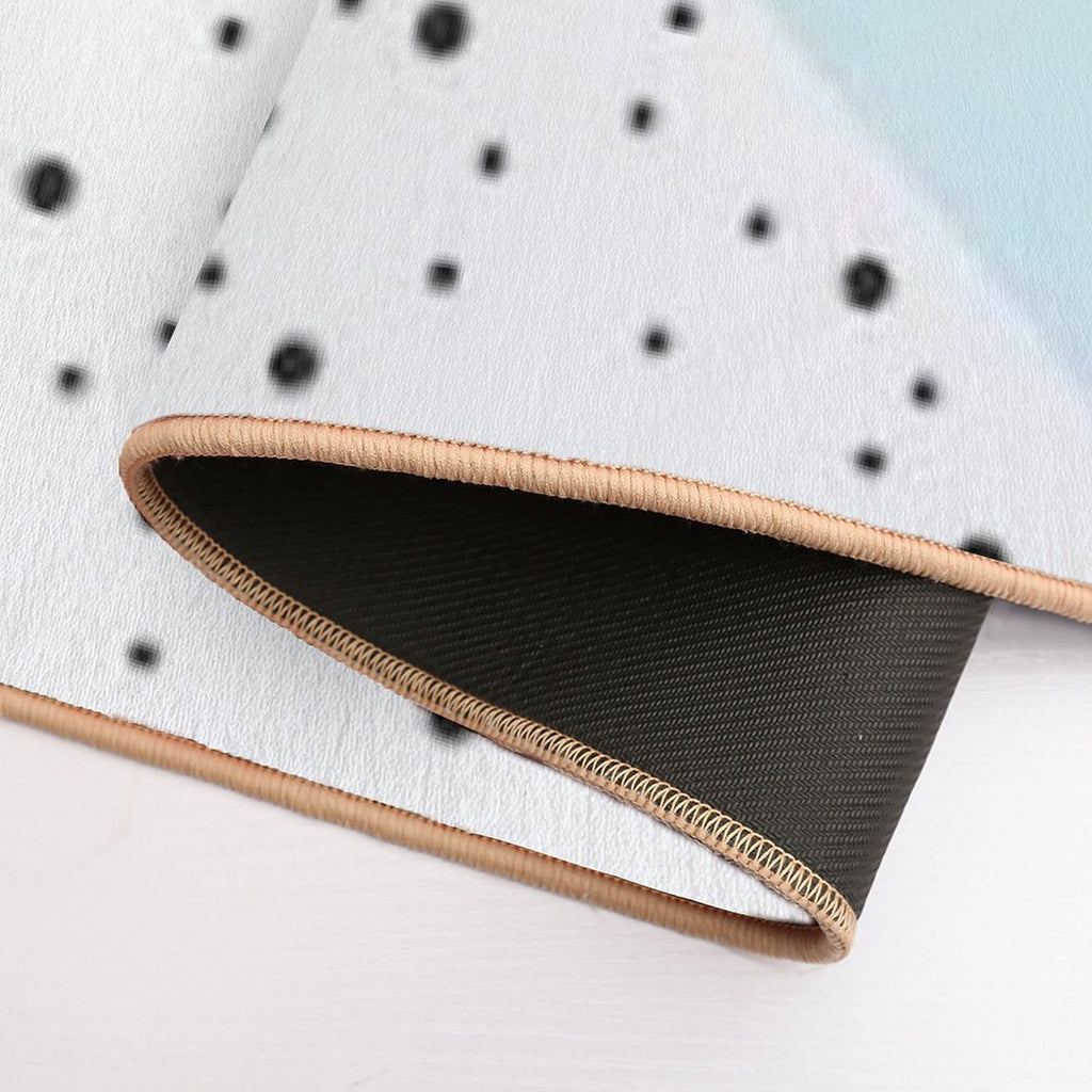 Blue And White Vsco  Pet-Safe Bath Mat