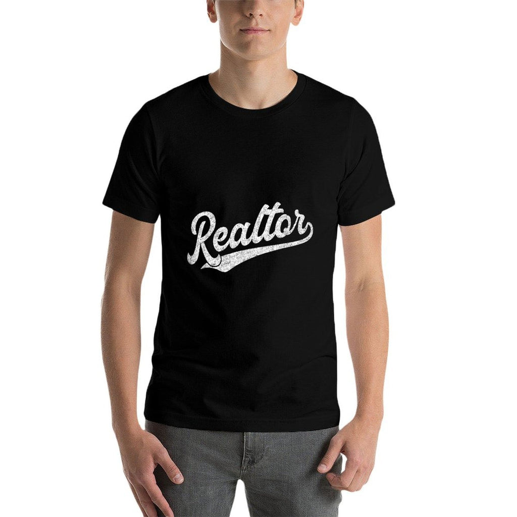 Realtor Real Estate Agent Funny Retro Vintage Men Women Gift  Summer-ready Fabric T-Shirt