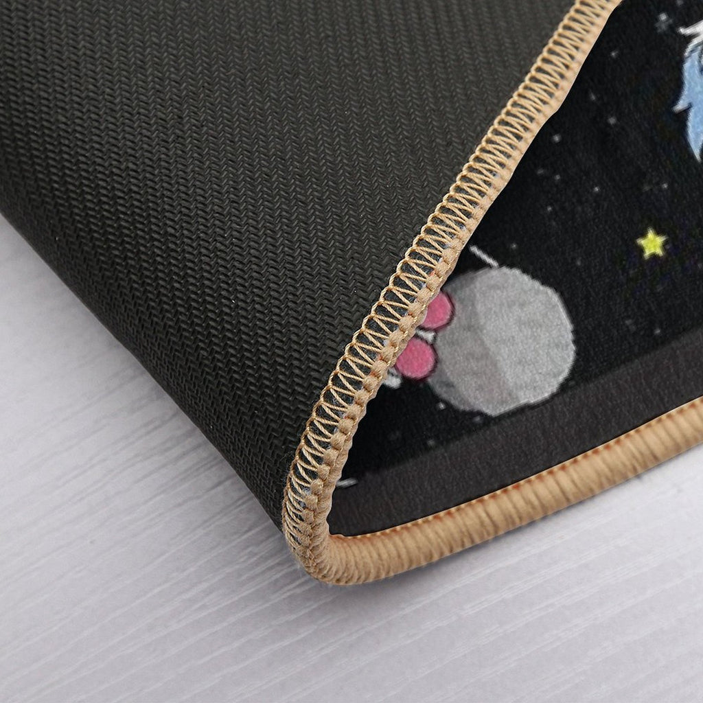 THE GALAXY COLLECTION - CHILLING IN SPACE Durable Bath Mat