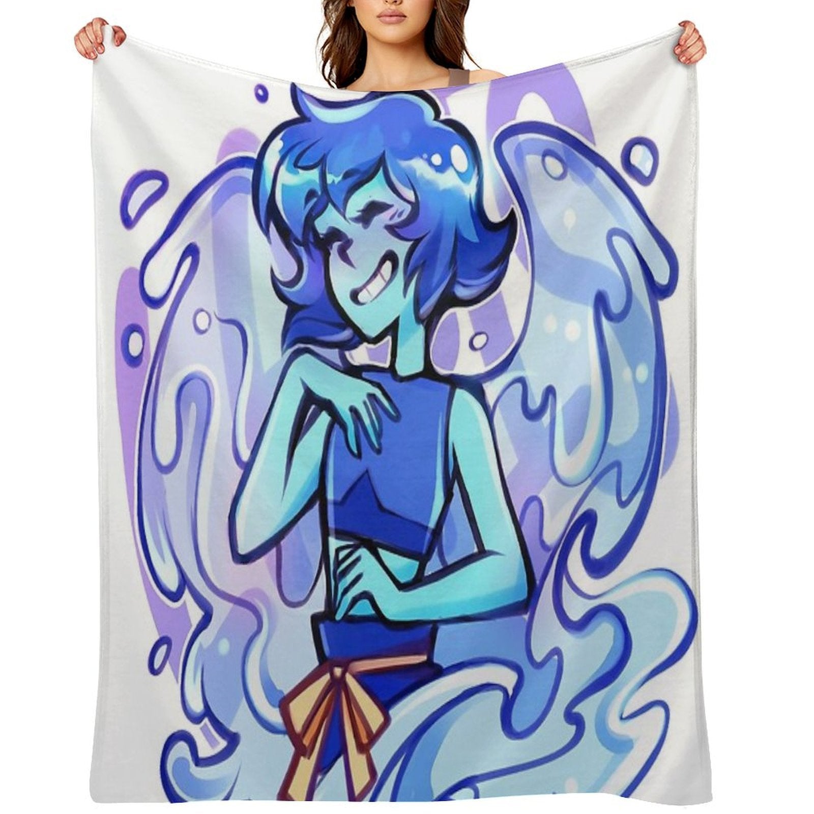 Lapis Lazuli Eco-conscious Throw Blanket