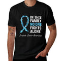 Family Prostate Cancer Awareness Light Blue Ribbon Survivor  Lightweight T-Shirt