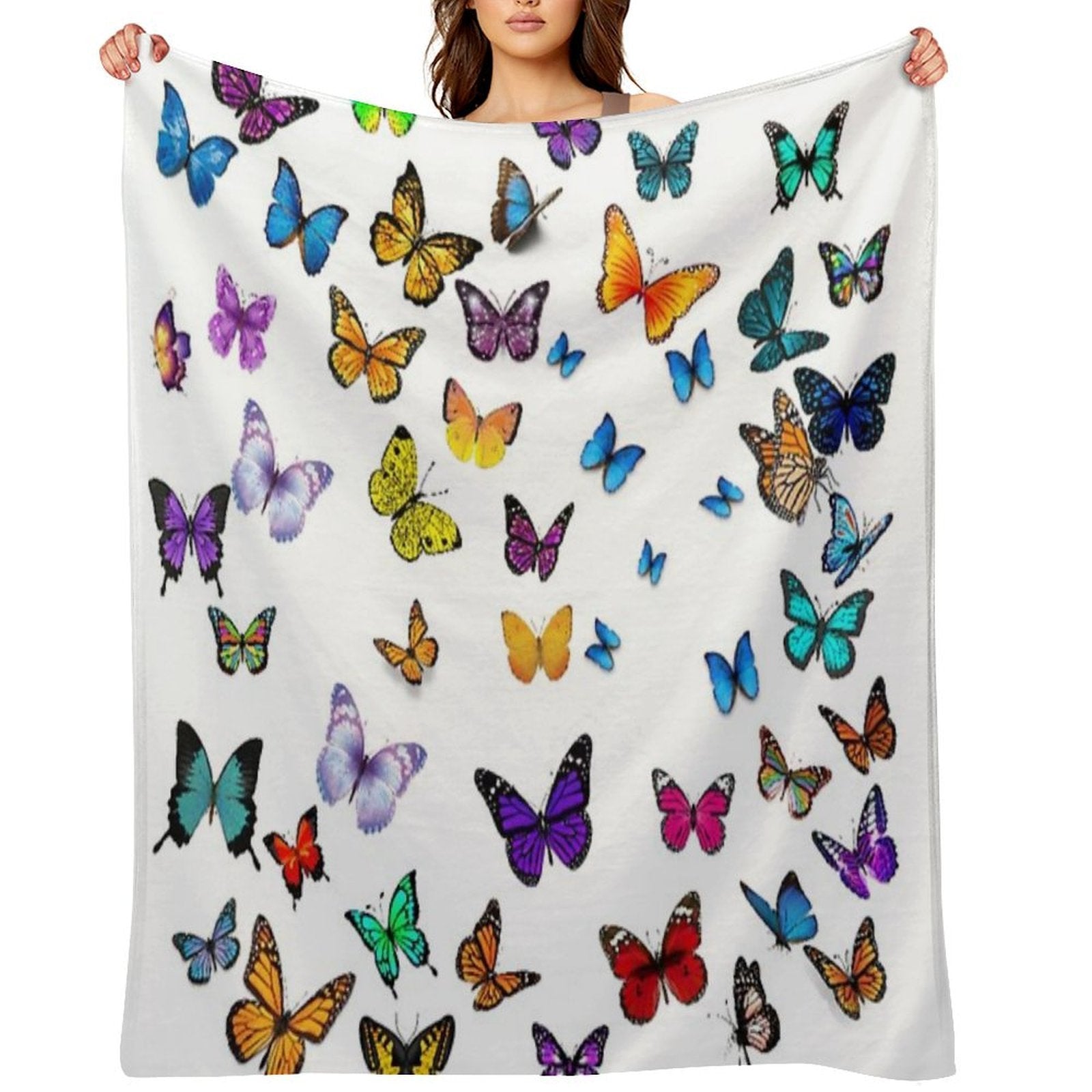 Butterfly Crazy Anti-pilling Throw Blanket