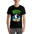 Orcalero Orcala Beach Italian Brainrot Meme  Ribbed Collar T-Shirt