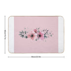Pink Flower  Absorbent Bath Mat
