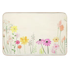 Country Cottage Flowers  Easy To Clean Bath Mat