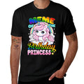 Meme Of The Birthday Princess Unicorn Matching Family  Heathered Texture T-Shirt