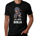 Jiu-Jitsu Ninja Boy Funny Martial Arts Sports  Rolled Sleeves T-Shirt