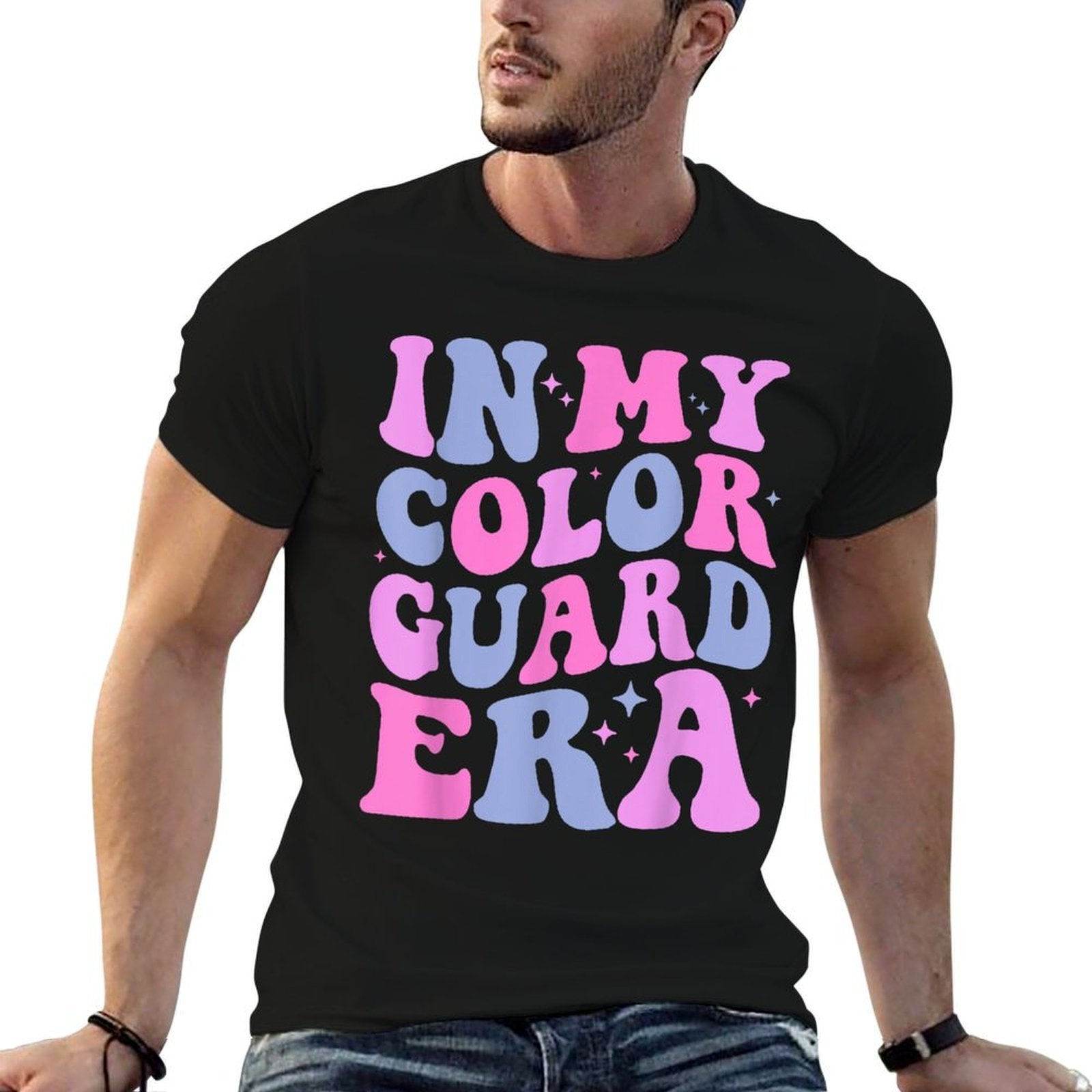 In My Color Guard Era Birthday Color Guard Senior Mom Dad  Slim-fit Cut T-Shirt