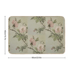 Vintage Bee And Flower  Easy To Clean Bath Mat