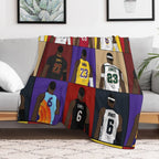 LeBron James Grid Sustainable Throw Blanket
