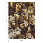 Otters Gift-ready Throw Blanket