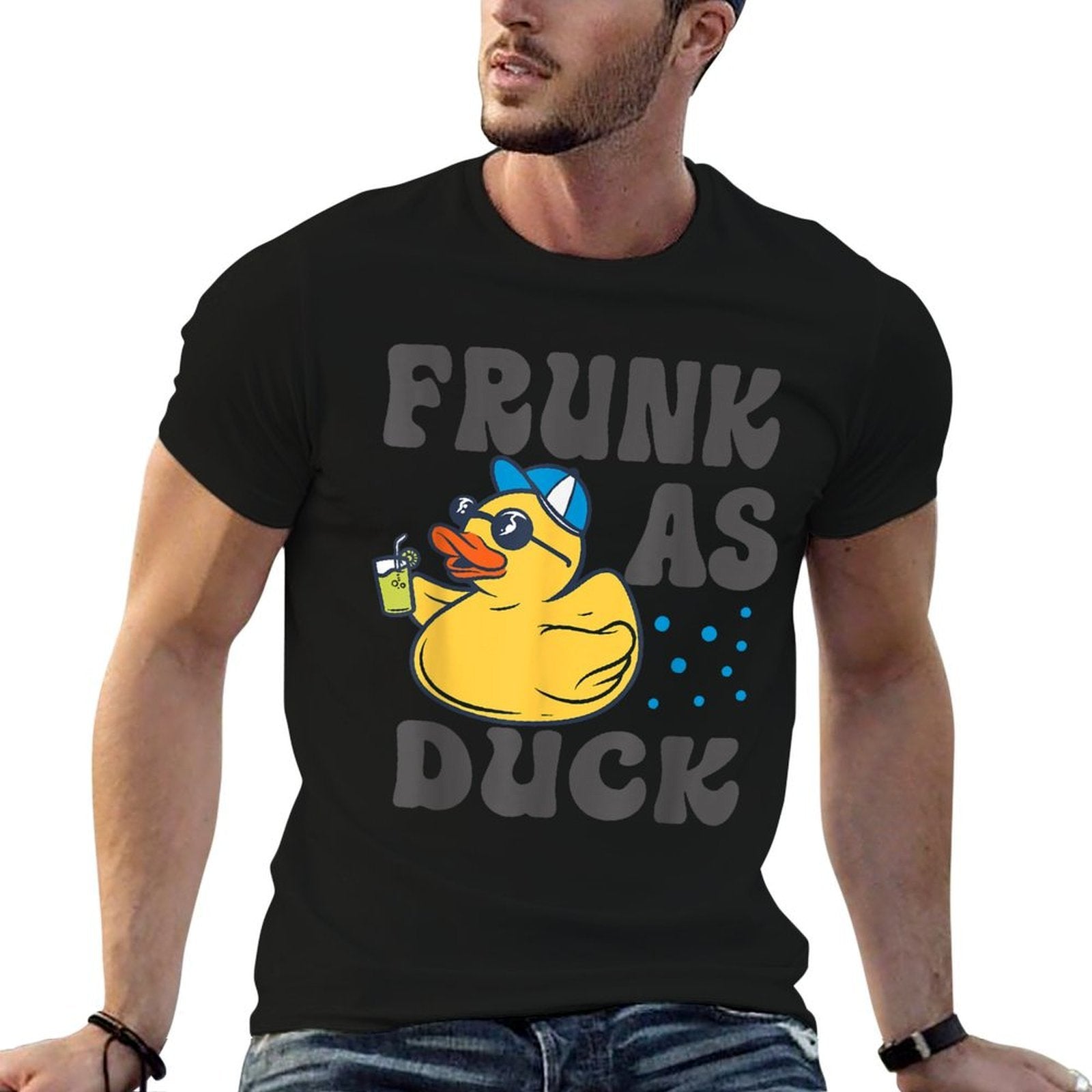 Frunk As Duck - Funny Rubber Duck Drinking Meme Humor  Breathable T-Shirt