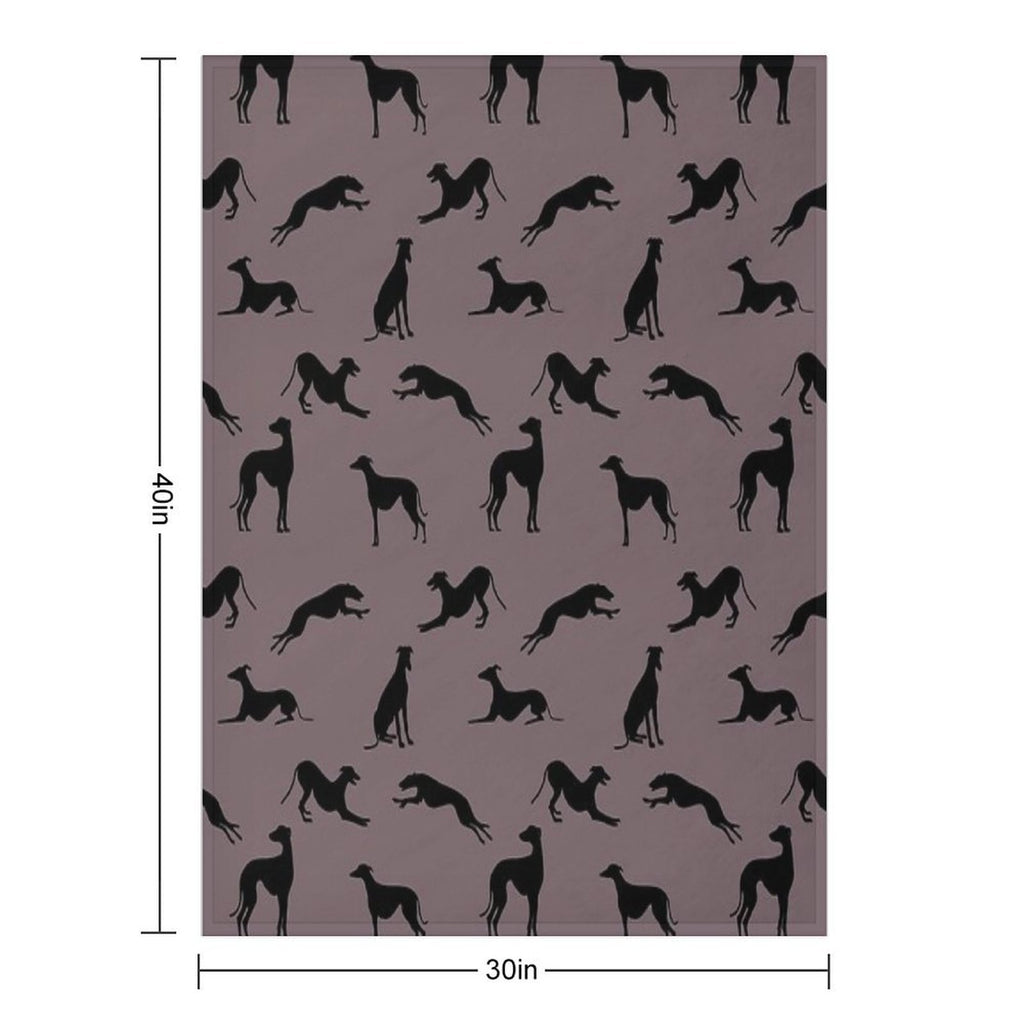 Greyt Greyhound Silhouettes - 776366 All-season Throw Blanket