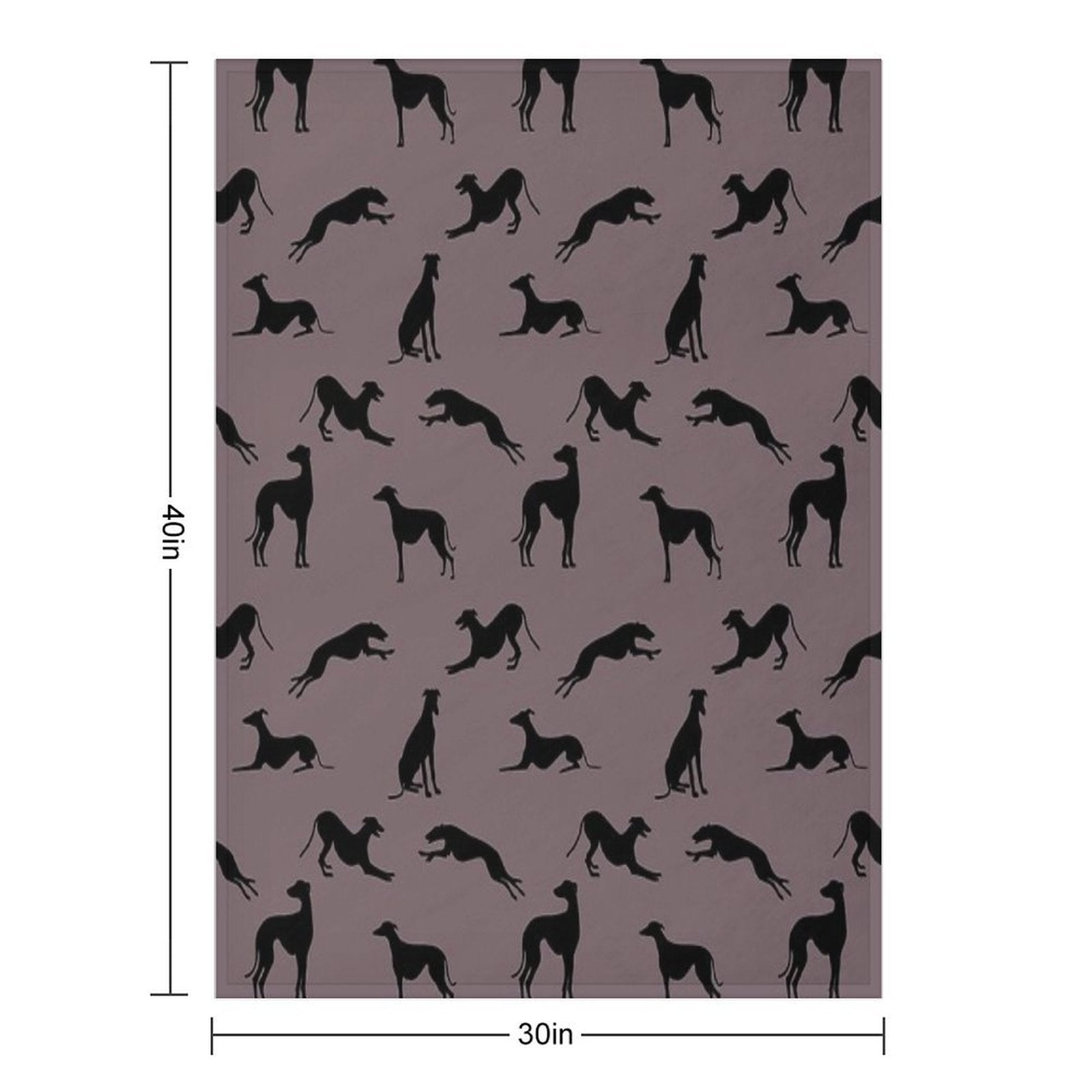 Greyt Greyhound Silhouettes - 776366 All-season Throw Blanket