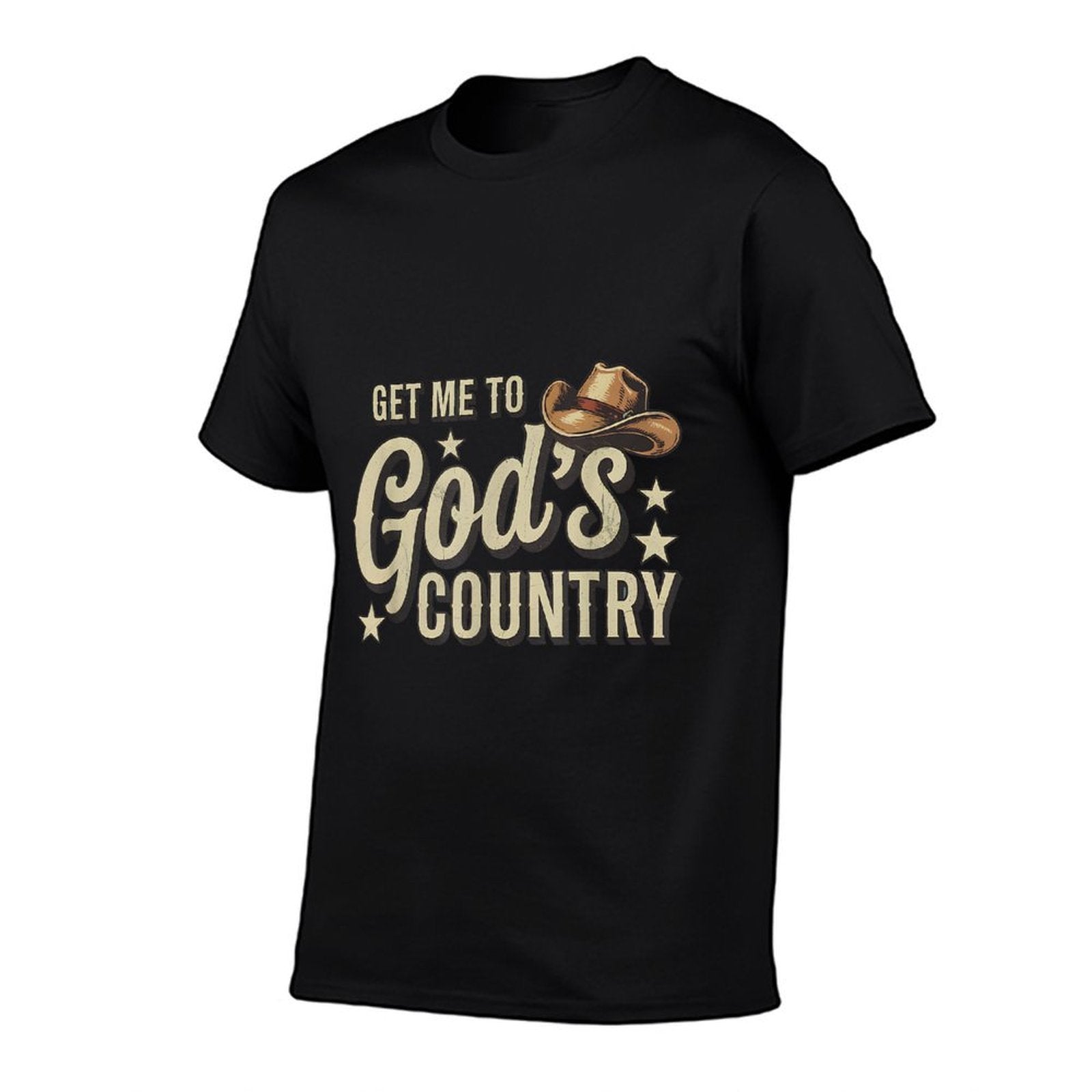 Vintage Get Me To God’s Country Funny Country Hat Funny Meme  Moisture-wicking T-Shirt