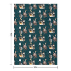 W Is for Wetland Bird, Wetland Bird  Zookeeper & Wildlife Art Design Eco-conscious Throw Blanket
