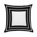 Black Velvet Soft Reinforced Edging Throw Pillow