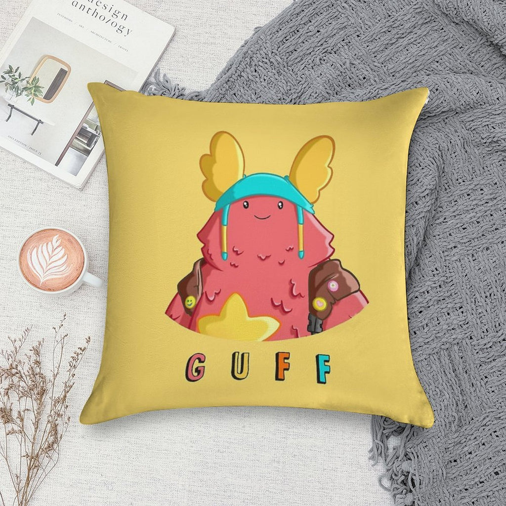 Cute Guff Soft Short Plush Fabric Throw Pillow