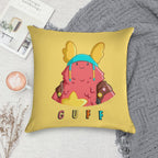 Cute Guff Soft Short Plush Fabric Throw Pillow