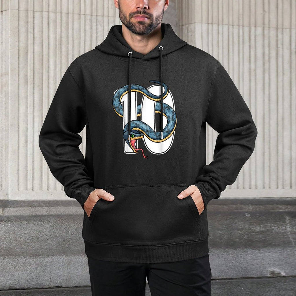 10th Birthday Snake Lover Ten 10 Year Old Birthday Boy Girl Casual Wear Hoodie