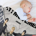 ATEEZ THE WORLD EP.1  MOVEMENT GUERRILLA Velvety-soft Throw Blanket