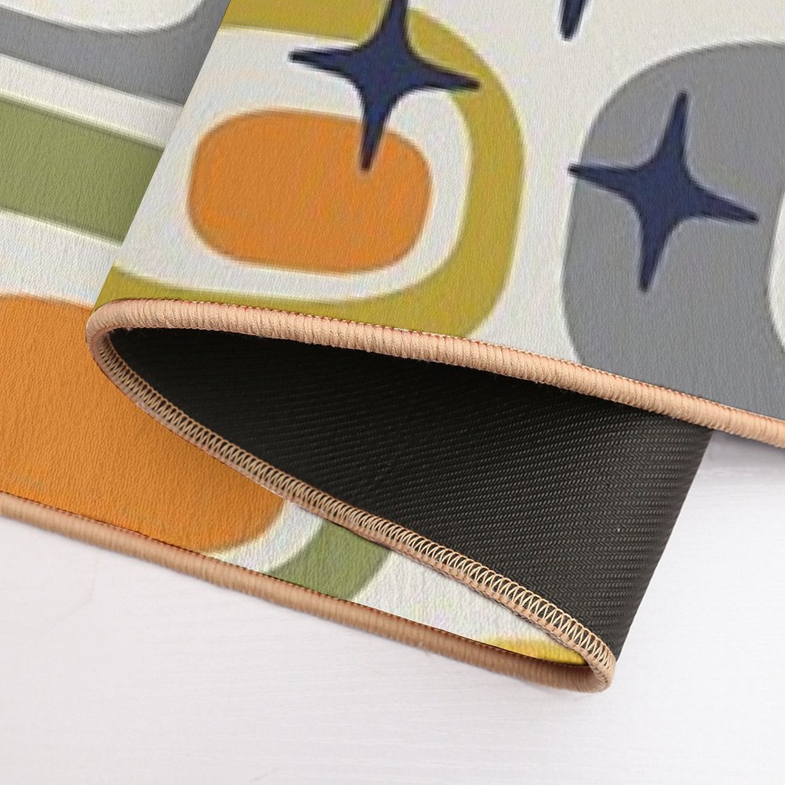 Mid Century Modern Atomic Sparkles 735  Stain-Proof Bath Mat