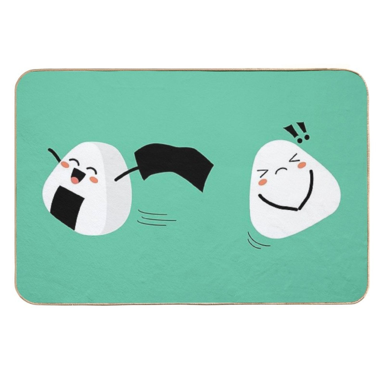 Silly Play Onigiri  Slip-Resistant Bath Mat