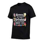 Mommy Of The Birthday Sweetie Ice Cream Matching Family  Slim-fit Cut T-Shirt