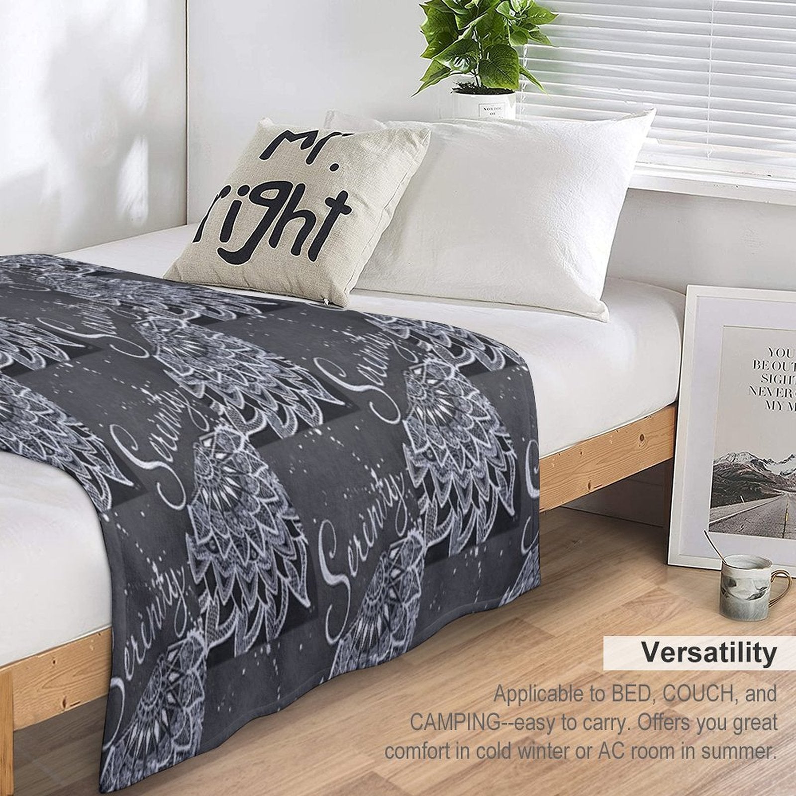 Serenity Mandela Shrink-resistant Throw Blanket