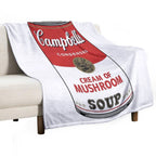 Vintage Campbell's Cream Of Mushroom Soup Lightweight Throw Blanket