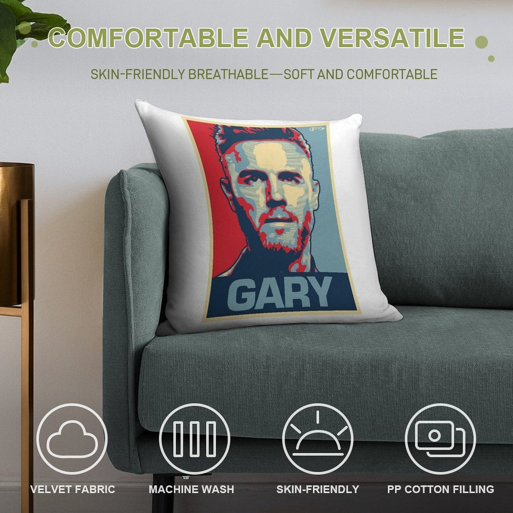 Gary Soft Short Plush Fabric Throw Pillow
