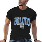 Boludo Argentina Funny Argentinian Slang Distressed  Wrinkle-resistant T-Shirt