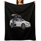 Model X Tesla Motors Sustainable Throw Blanket