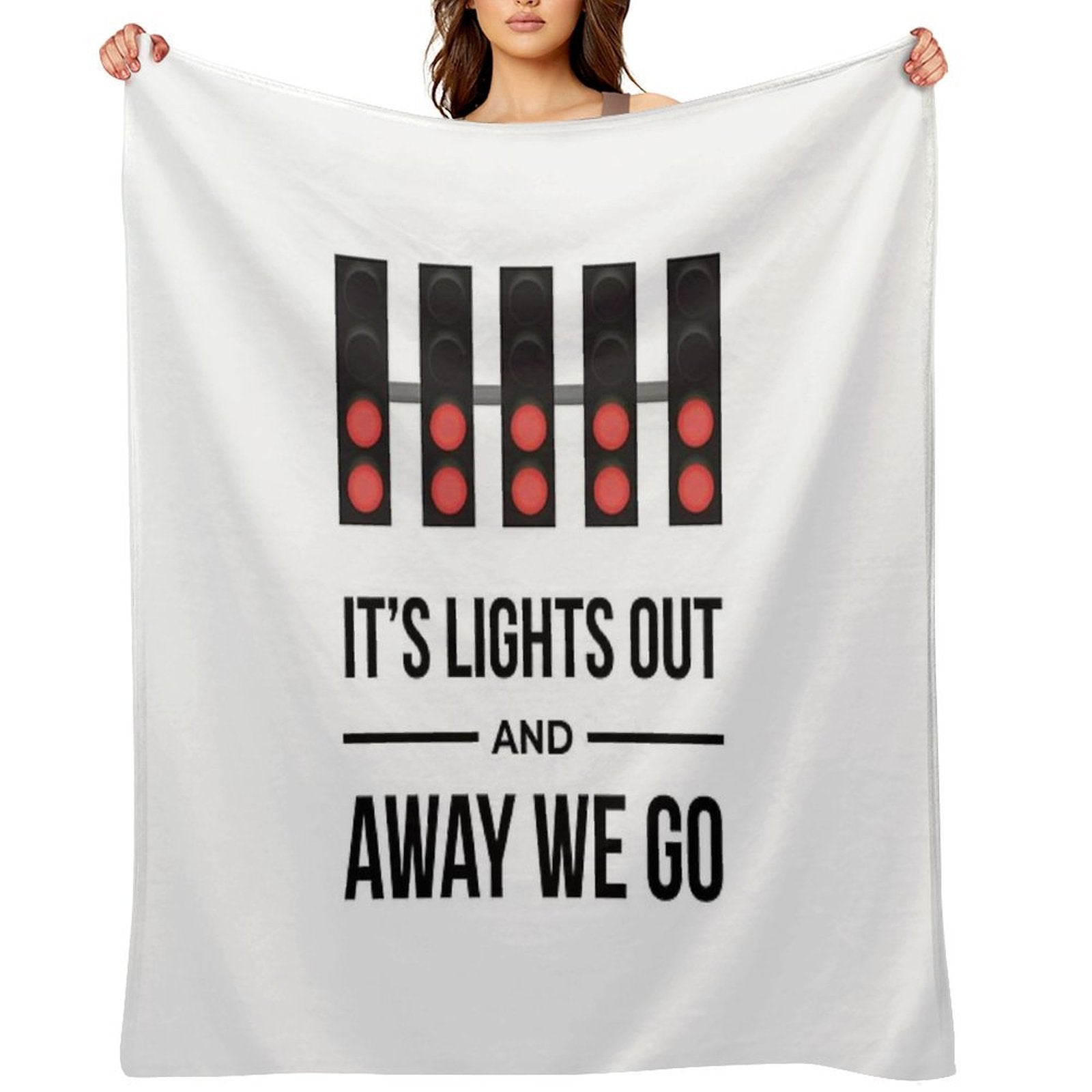 It's Lights Out And Away We Go Sustainable Throw Blanket