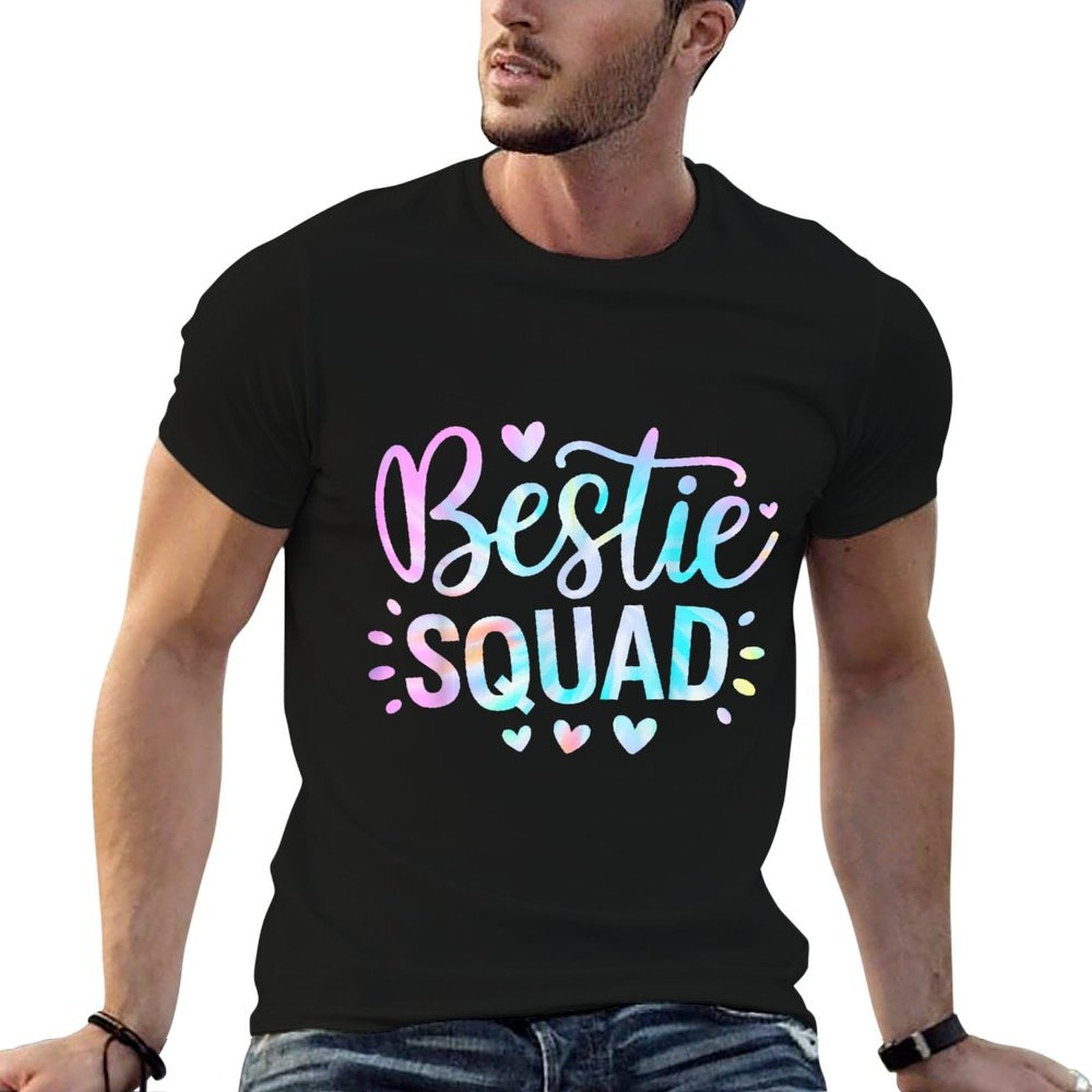 Tie Dye Best Friend Group Matching Bestie Squad BFF Cute  Moisture-wicking T-Shirt