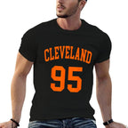Cleveland Ohio US American College Font Number 95  Slim-fit Cut T-Shirt