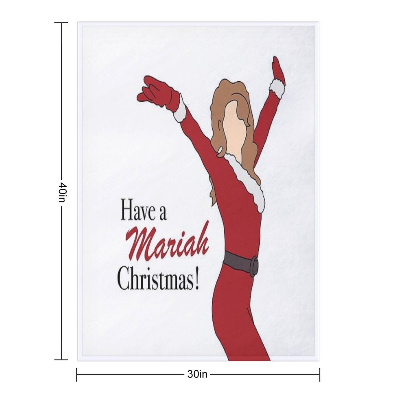 Have A Mariah Christmas ! Quick-dry Throw Blanket